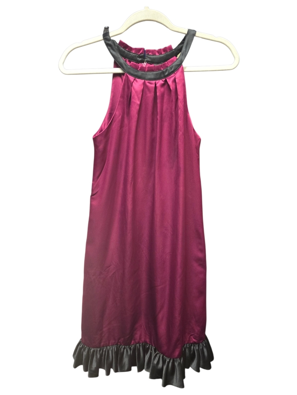 Max and Cleo Womens 4 Purple Plum Sleeveless Cocktail Shift Dress NWT $138